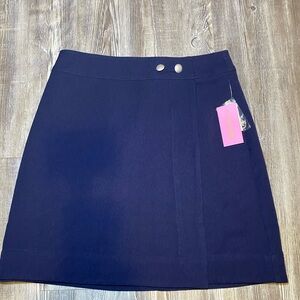 Riley & Rae Mini Fully Lined Skirt Navy Blue Women’s Size 4 NWT EUC RN #51323
